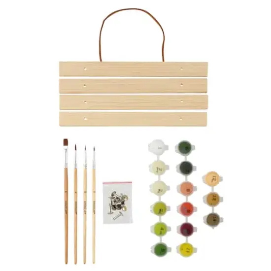 8" x 10" Vintage Flowers Paint-by-Number Kit with Wood Display Hanger by Artist's Loft&reg; {3}