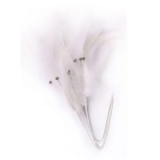 JAM Paper Feather Accessory, 3ct. Off White {1}