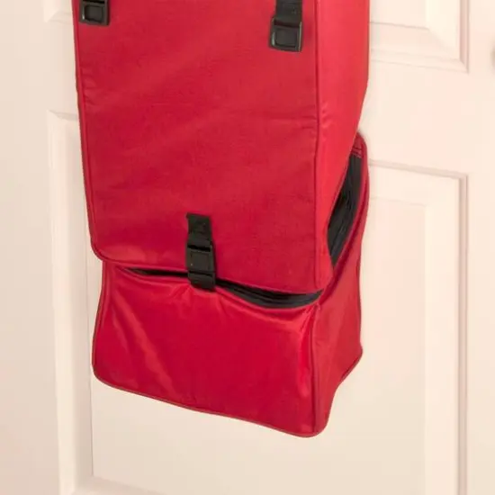 Santa's Bag Over The Door Hanging Wrapping Paper Storage Container {7}