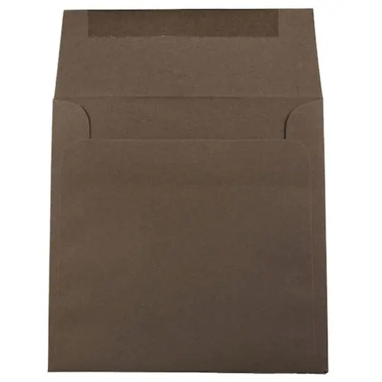 JAM Paper 6.5" x 6.5" Premium Invitation Envelopes, 25ct. Chocolate Brown {4}