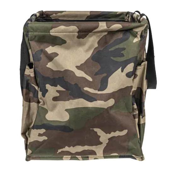 Household Essentials Large-Capacity Krush Utility Tote with 4 Exterior Pockets Brown/Green/Black Camo {4}