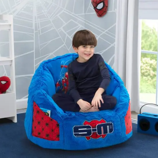 Marvel Spider Man Cozee Fluffy Chair With Memory Foam Seat {4}