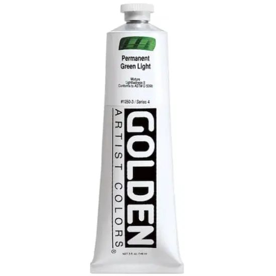 Golden&reg; Heavy Body Acrylic Paint, 5oz. 1250 Permanent Green Light {1}