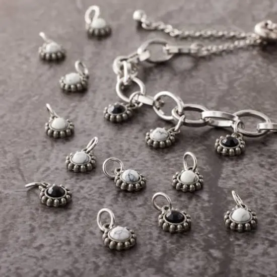 Tiny Bezel Stones Charm Set by Bead Landing&trade; {3}
