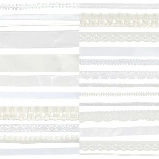 1yd. Mixed 25 Piece Trim Bundle by Celebrate It&reg; White {3}