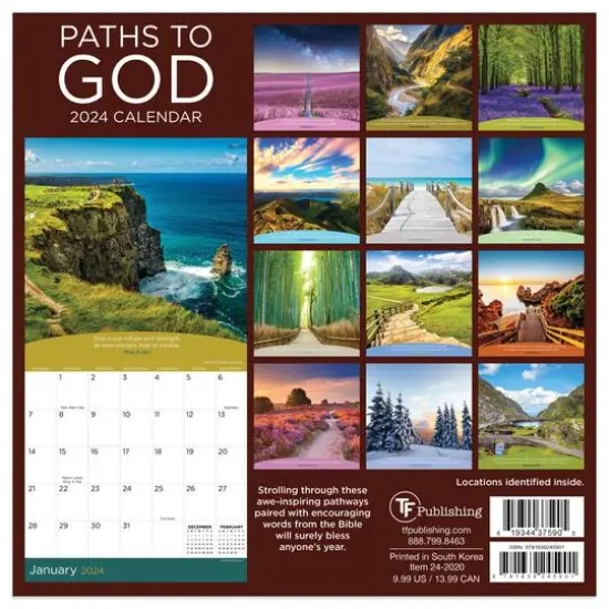 TF Publishing 2024 Paths to God Mini Calendar {3}