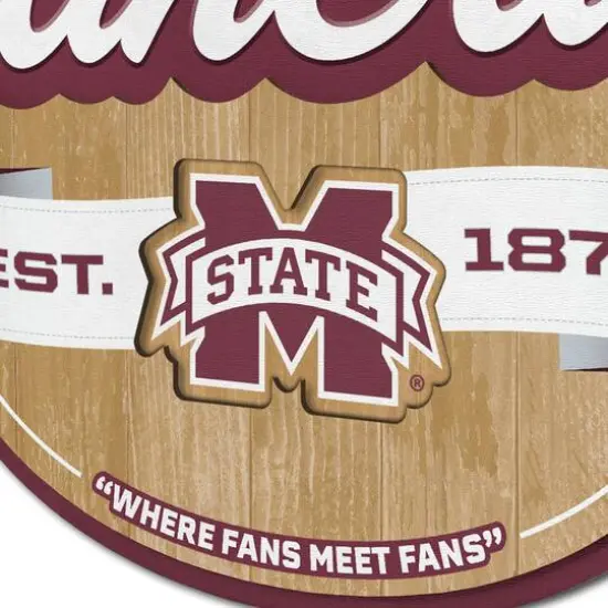 NCAA Fan Cave Sign Mississippi State Bulldogs {6}