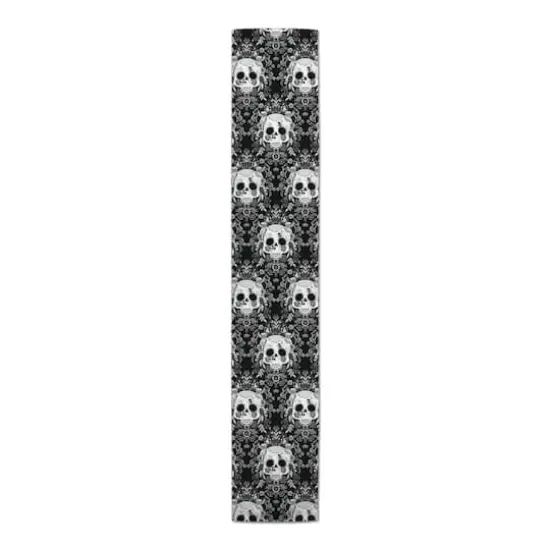 Sugar Skull Pattern 16" x 90" Cotton Twill Runner {4}