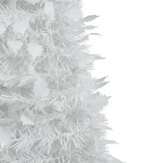 4ft. Unlit White Tinsel Pop-Up Artificial Christmas Tree {6}