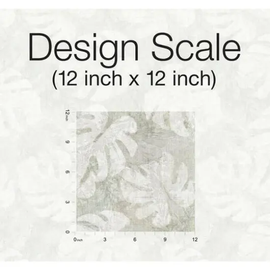 RoomMates Jungle Leaf Canopy Peel & Stick Wallpaper White/Taupe {8}