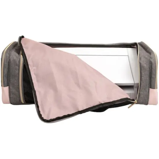 We R Memory Keepers&reg; Pink & Gray Crafter's Machine Tote {7}