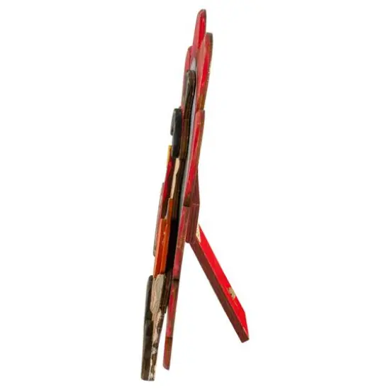 10" Wooden Turkey with Pumpkin Thanksgiving Decoration {5}