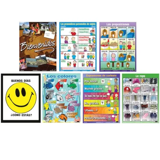 Poster Pals&reg; Spanish Essential Classroom Posters, 7ct. {1}