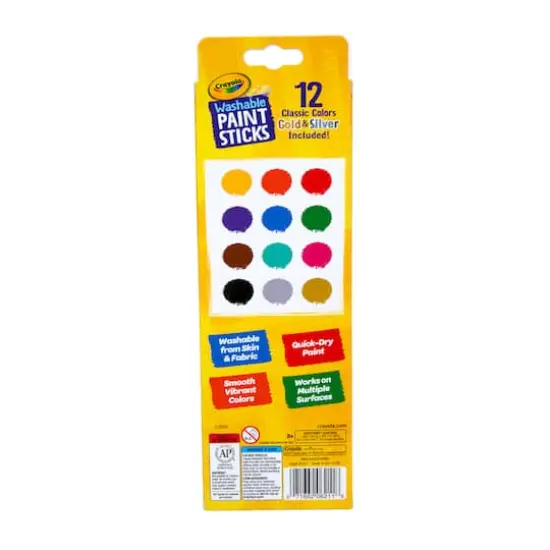 Crayola&reg; 12 Color Washable Paint Sticks {5}
