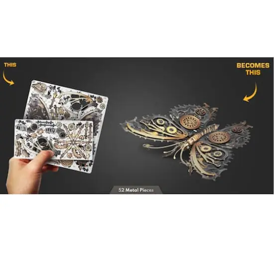 Metal Earth&reg; Steampunk Butterfly Steel Model Kit {4}