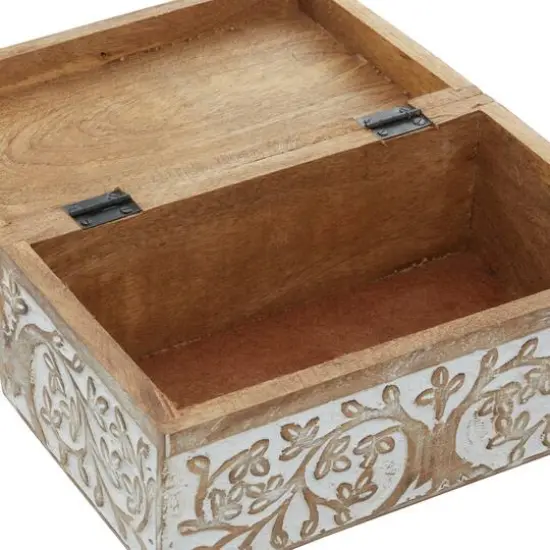 Natural Wooden Botanical Decorative Box Set {8}