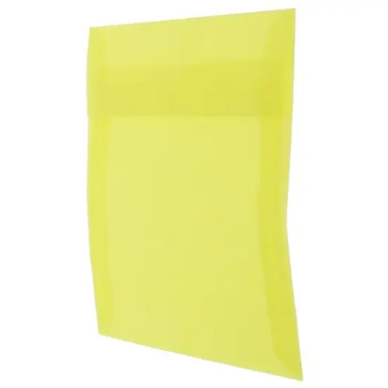 JAM Paper 6.5" x 6.5" Square Translucent Vellum Envelopes, 25ct. Primary Yellow {4}