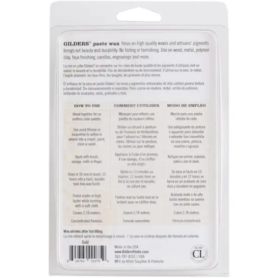 Gilders&reg; Baroque Art Paste Wax Gold {3}