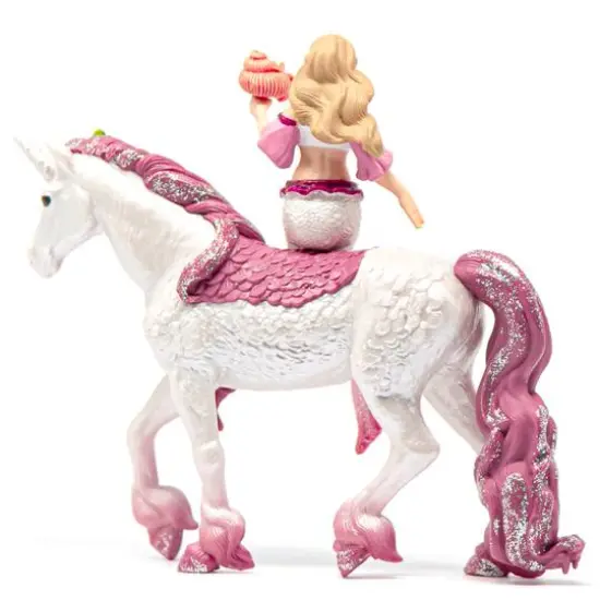 schleich® Bayala® Mermaid Feya Riding Underwater Unicorn Playset {8}