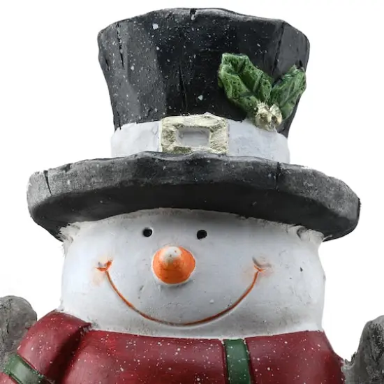 16.5" Lighted Snowman D&eacute;cor Piece {7}