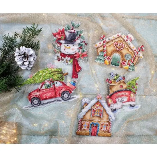 Letistitch Christmas Ornaments Counted Cross Stitch Kit {3}