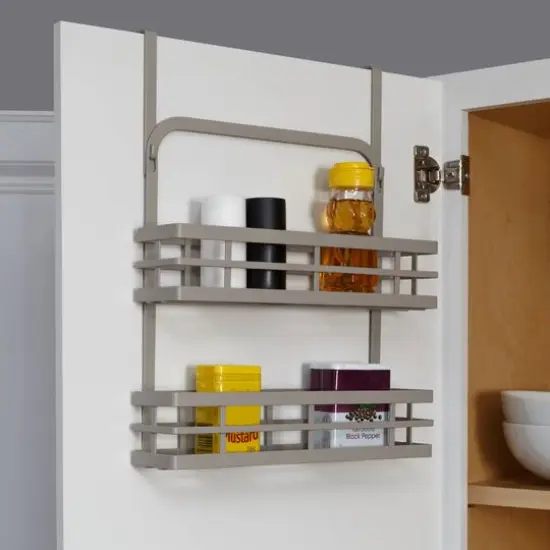 Honey Can Do Gray Cabinet Door Spice Rack {3}
