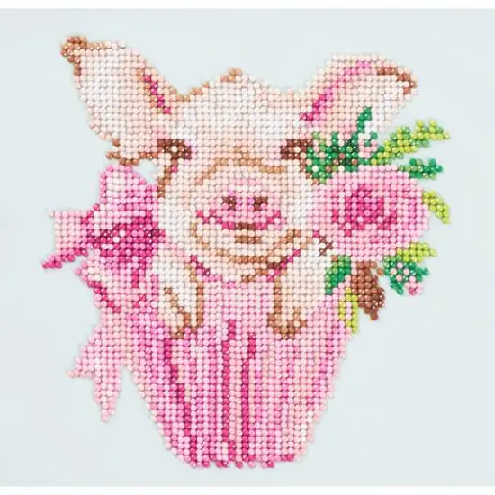 Diamond Art Beginner Pig Kit {1}