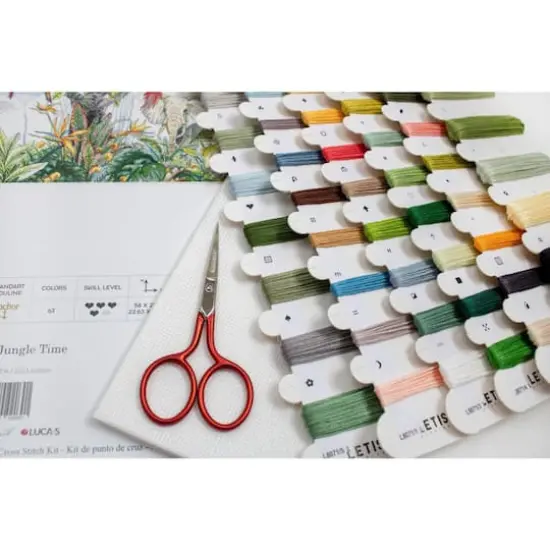 LetiStitch Jungle Time Counted Cross Stitch Kit {5}