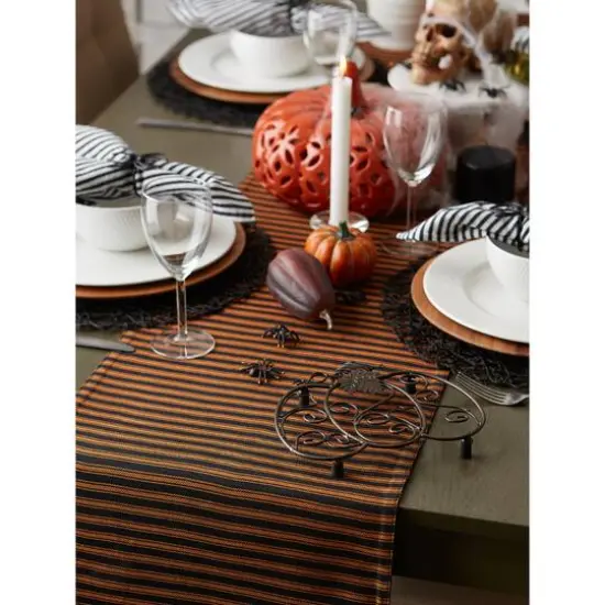 DII® 70" Halloween Happy Haunting Spooky Spider Reversible Table Runner {6}