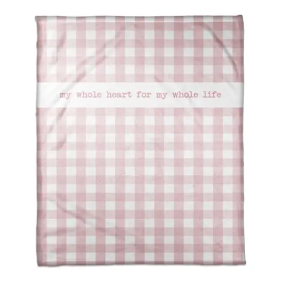 Pink Buffalo Check Throw Blanket {1}