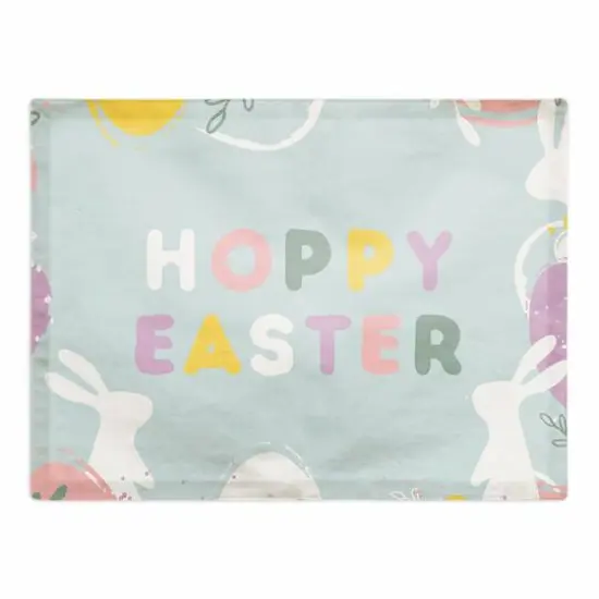 Hoppy Easter Eggs 14" x 18" Cotton Twill Placemat {1}