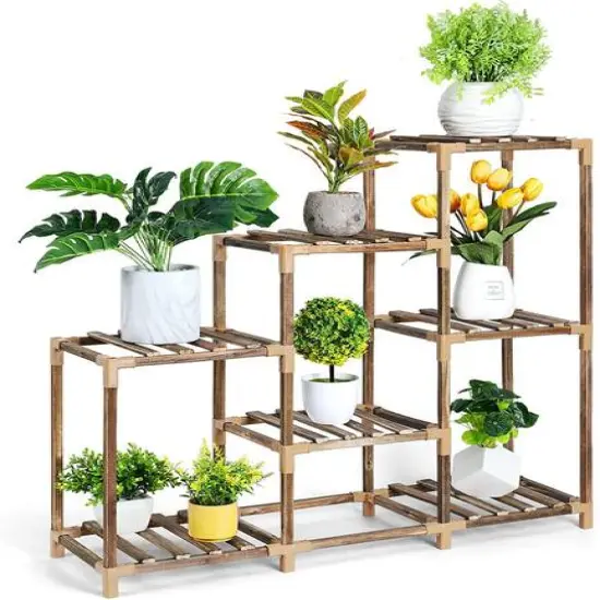 NEX&trade; 3 Tier Weekday Ladder Garden Plant Rack {1}