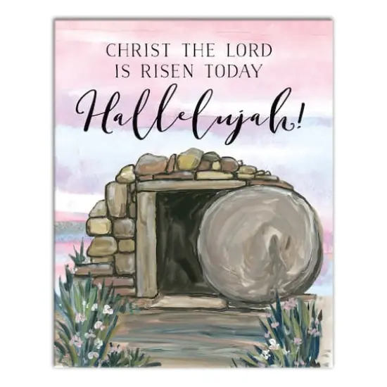 Hallelujah Tomb Canvas Wall Art {1}