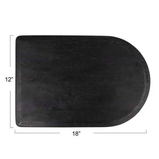 Hello Honey&reg; 18" Black Gourmet Noir Mango Wood Cheese & Cutting Board {9}