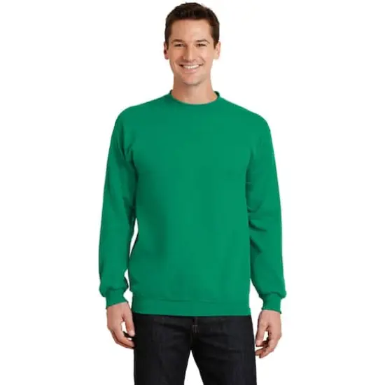 Port & Company&reg; Brights Core Fleece Crewneck Sweatshirt Kelly {4}