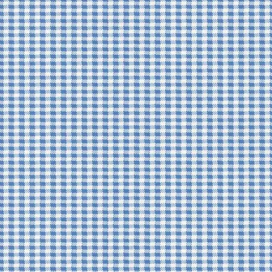 Fabric Editions Blue Gingham Cotton Fabric {4}
