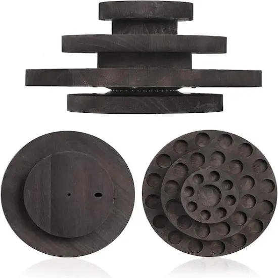 Rotating Essential Oils Storage Rack Dark Brown {7}