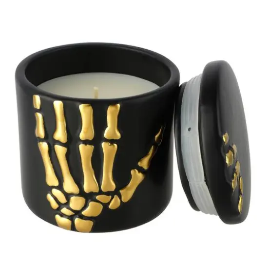 Skelton Hand Midnight Woods Scented Ceramic Jar Candle by Ashland&reg; {3}