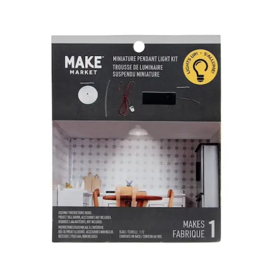 Mini White Round Pendant Light Kit by Make Market&reg; {1}