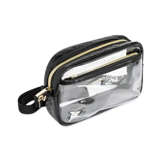 Black Lined Clear Toaster Bag by Make Market&reg; {3}