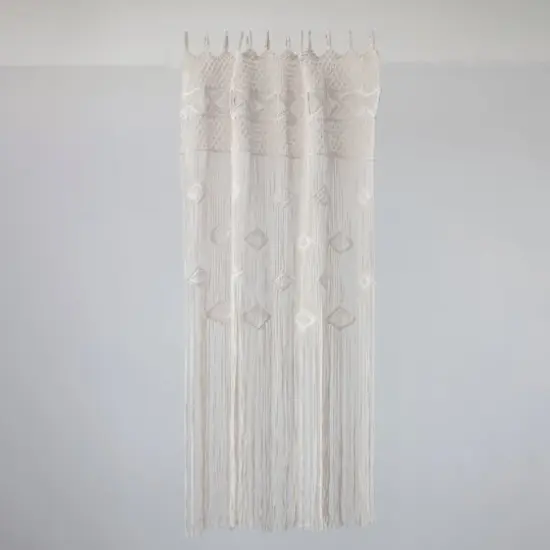 Hello Honey&reg; 84" Hand-Woven Cotton Blend Macram&eacute; Curtain {3}