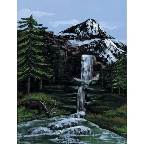 Royal & Langnickel&reg; Painting by Numbers&trade; Artist Canvas Series Mountain Waterfall Kit {1}