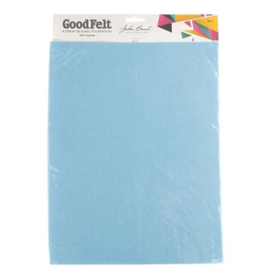 John Bead GoodFelt Beading Foundation, 8.5 x 11", 4ct. Light Blue {4}