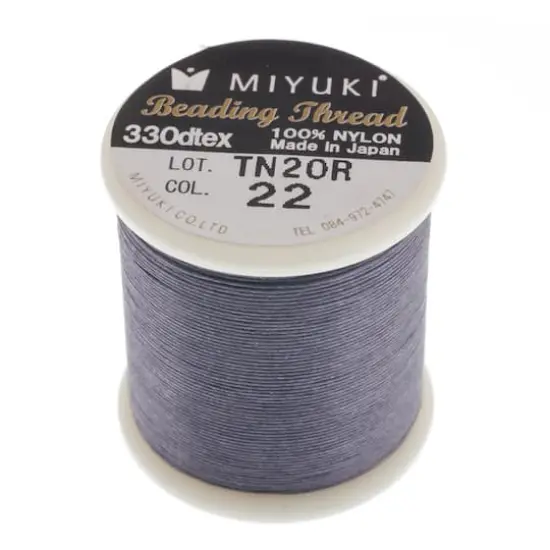 Miyuki&reg; Nylon Beading Thread, 50m Grey Slate {1}