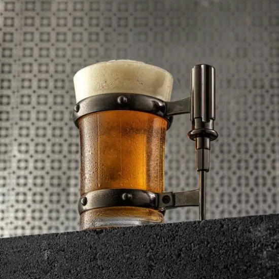 JoyJolt&reg; 17oz. Tools Collection Screwdriver Glass Beer Mug {5}