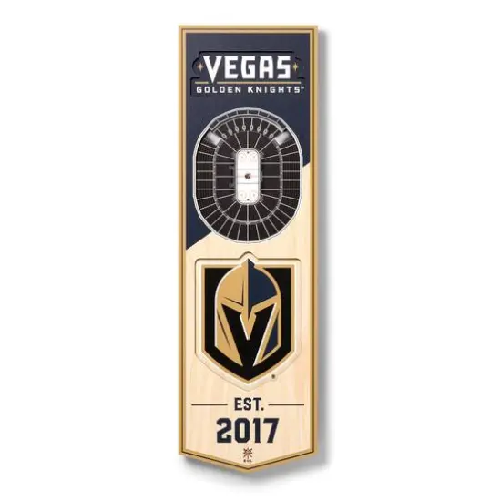 19" NHL 3D StadiumView Banner Vegas Golden Knights {1}