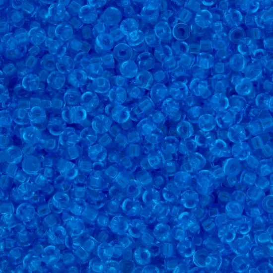 Miyuki&reg; 11/0 Glass Seed Beads, 22g Sapphire Transparent {1}
