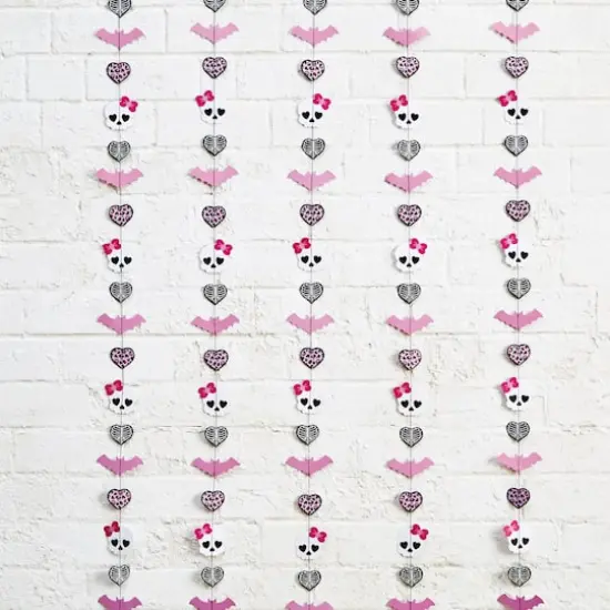 Pink & Black Halloween Backdrop by Celebrate It&trade; {1}