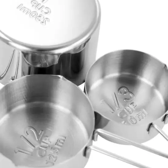 MegaChef 14 Piece Stainless Steel Measuring Cup & Spoon Set with Mixing Bowls {5}