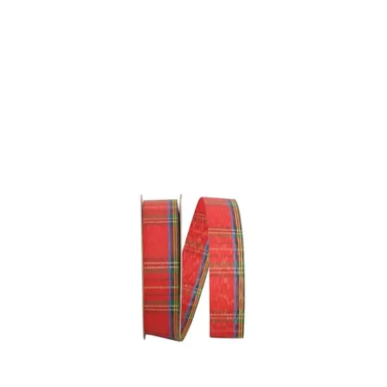 JAM Paper 7/8" x 25yd. Renee Plaid Ribbon {1}
